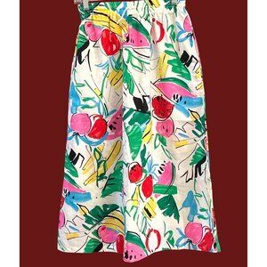 Vintage 1980s ILGWU Fruitcore Copley Square Ltd Union Made USA Skirt Size 8